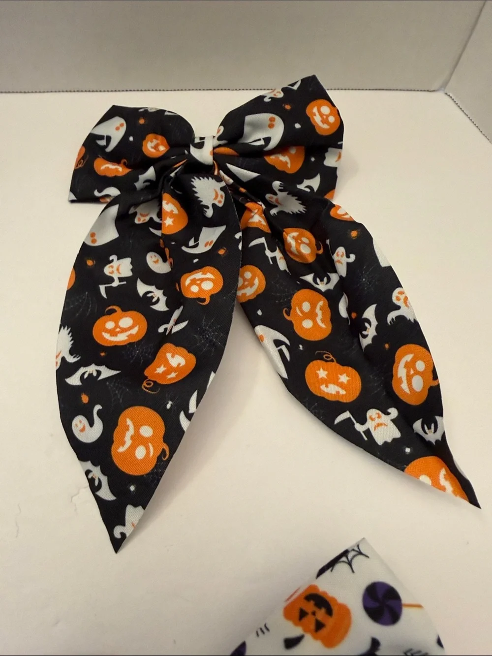 Halloween Print Kids Hair Bows Your Choice Assorted Orange, Purple, Black, White